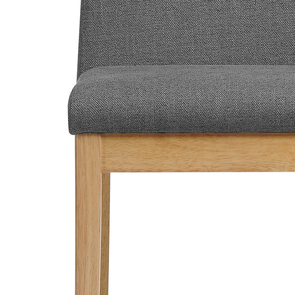 Gdf Studio Gertrude Fabric & Wood Finish Mid-Century Modern Dining Chairs (Set Of 2)