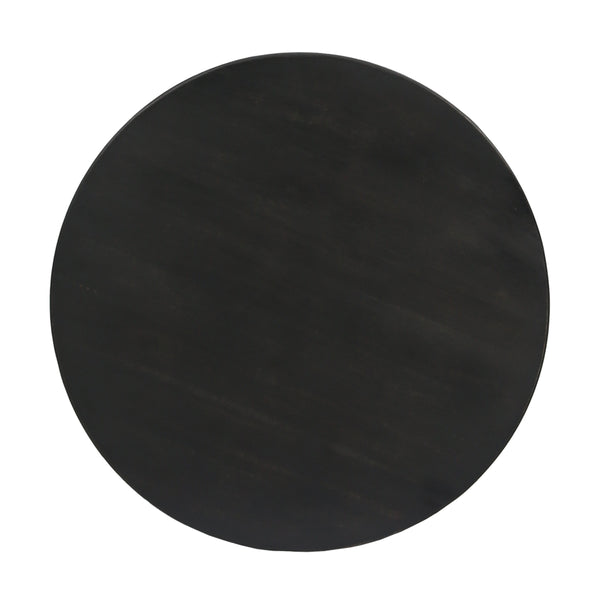 Gdf Studio Gino Outdoor Farmhouse Acacia Wood Side Table Dark Gray Finish