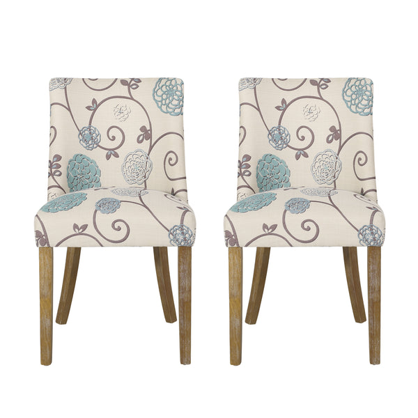Gdf Studio Gladwin Contemporary Fabric Dining Chairs Set Of 2