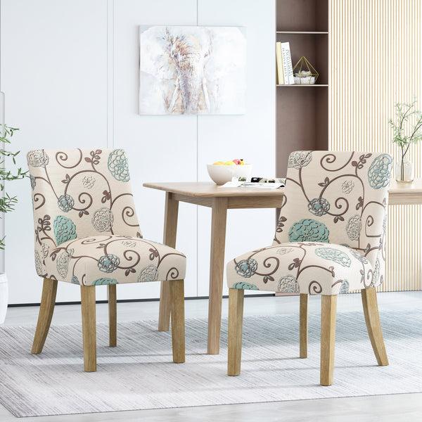 Gdf Studio Gladwin Contemporary Fabric Dining Chairs Set Of 2