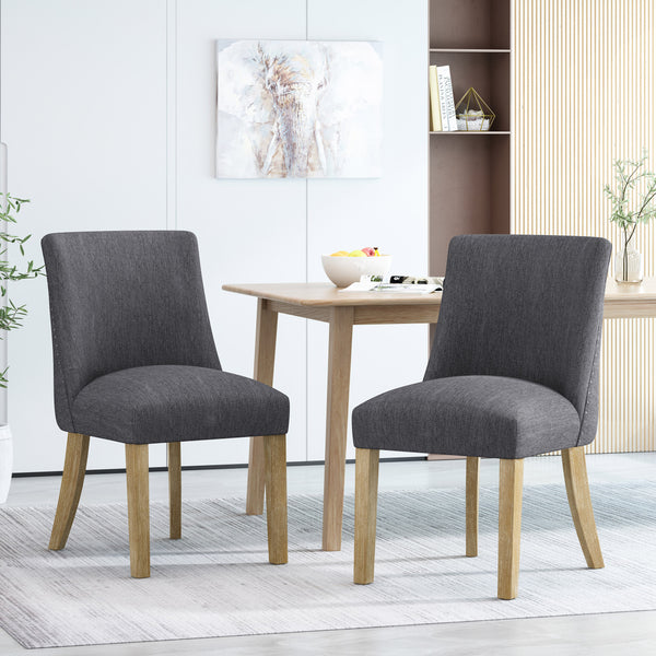 gdf studio Gladwin Contemporary Fabric Dining Chairs Set of 2