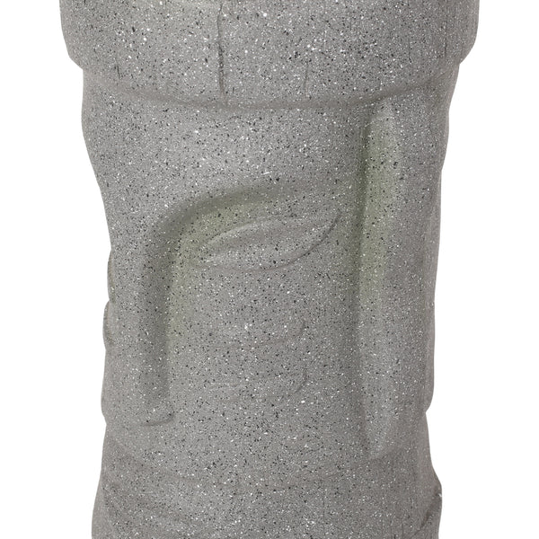 Gdf Studio Gomer Outdoor Easter Island Statue Decorative Planter Stone Gray