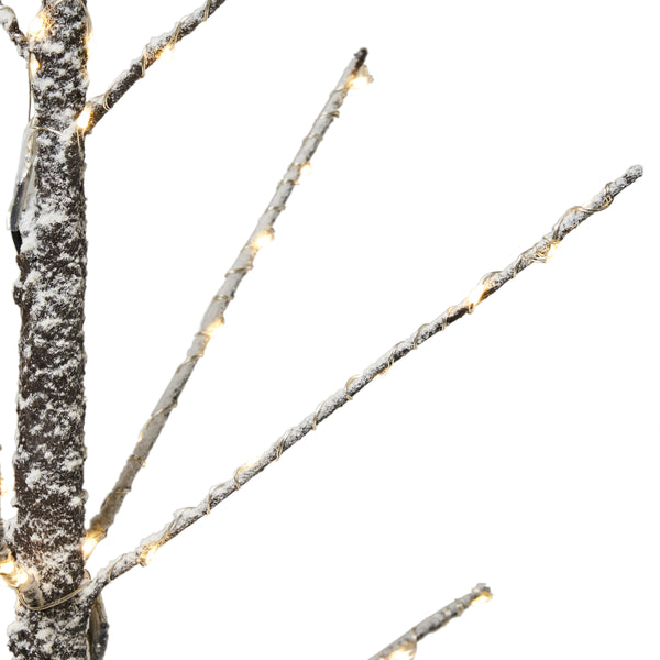 Gdf Studio Graycelynn 4-foot Pre-Lit 228 Warm White LED Artificial Christmas Twig Tree