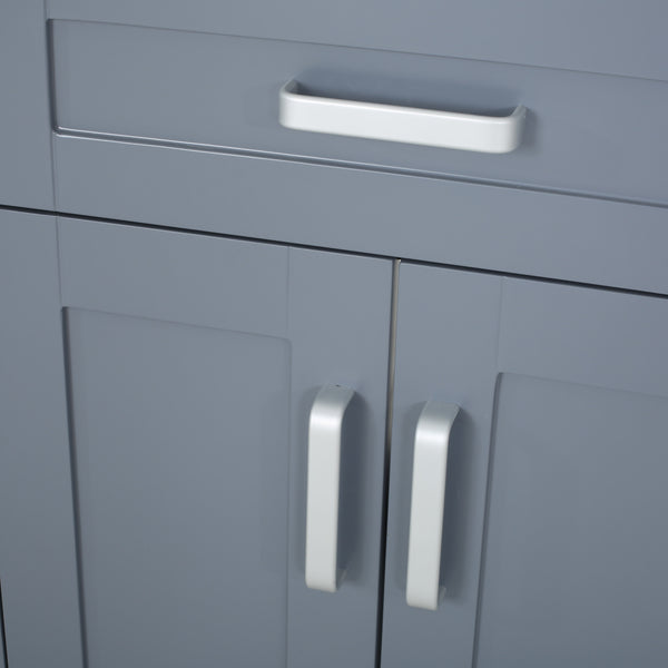 Gdf Studio Greeley Contemporary 48" Wood Single Sink Bathroom Vanity With Marble Counter Top With Carrara White Marble