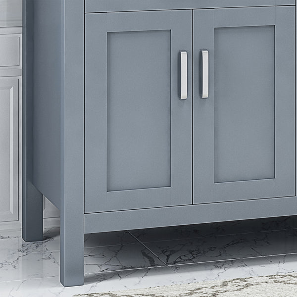 Gdf Studio Greeley Contemporary 60" Wood Bathroom Vanity (Counter Top Not Included)