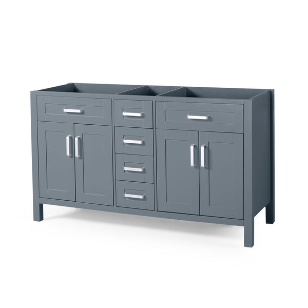 gdf studio Greeley Contemporary 60" Wood Bathroom Vanity (Counter Top Not Included)