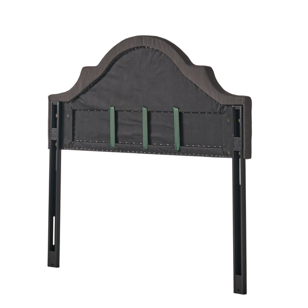 Gdf Studio Gwenyth Gray Fabric Queen/Full Headboard