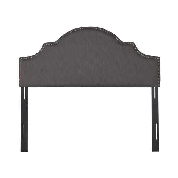 gdf studio Gwenyth Gray Fabric Queen/Full Headboard