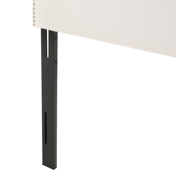 Gdf Studio Gwenyth Studded Border Fabric Queen/Full Headboard