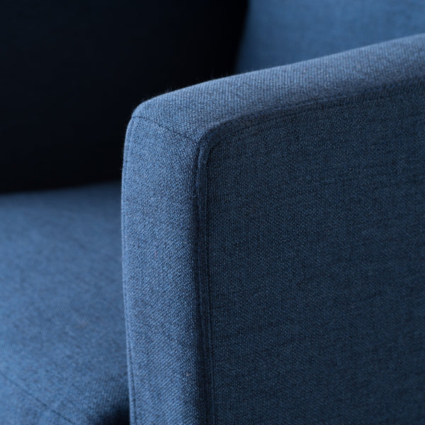 Gdf Studio Hahn Modern Cream Fabric Swivel Armchair