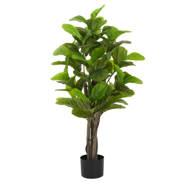 Gdf Studio Halvard 51" Artificial Fiddle Leaf Fig Tree With Pot