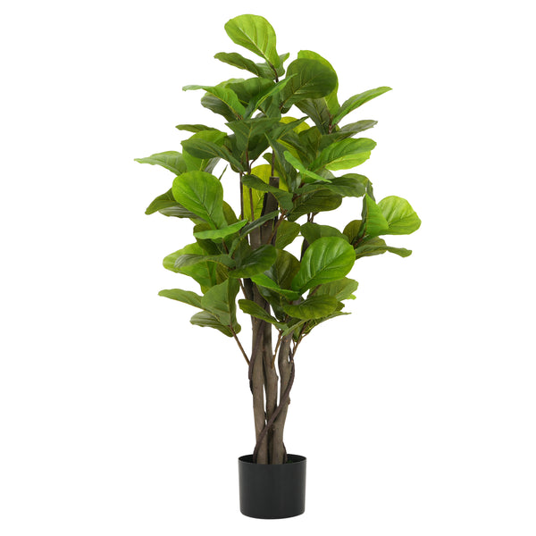 Gdf Studio Halvard 51" Artificial Fiddle Leaf Fig Tree With Pot