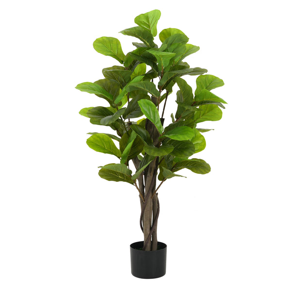 gdf studio Halvard 51" Artificial Fiddle Leaf Fig Tree With Pot