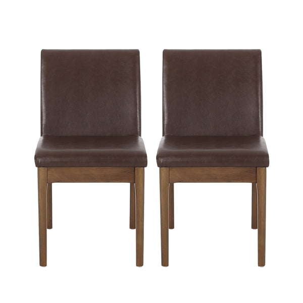 gdf studio Hampton Mid Century Modern Upholstered Dining Chairs Set of 2