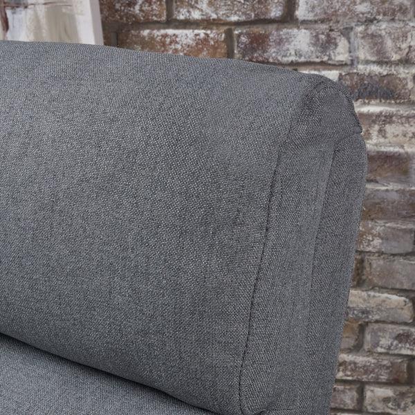 Gdf Studio Hana Plush Cushion Tufted Back Fabric Loveseat Recliner