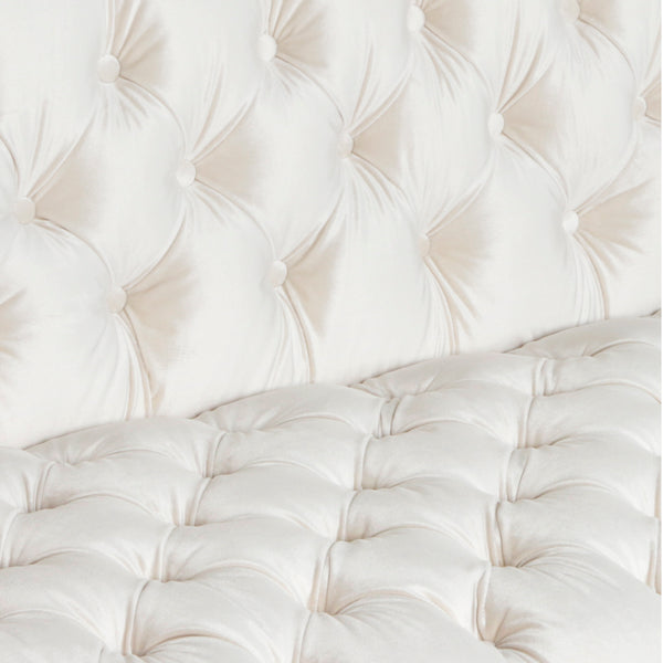 Gdf Studio Harnoor Contemporary Tufted Velvet 3 Seater Sofa