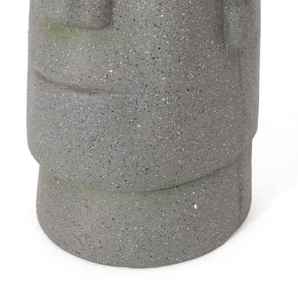 Gdf Studio Harrod Outdoor Easter Island Statue Decorative Planter Stone Gray