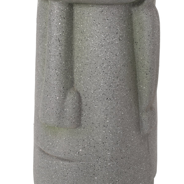 Gdf Studio Harrod Outdoor Easter Island Statue Decorative Planter Stone Gray