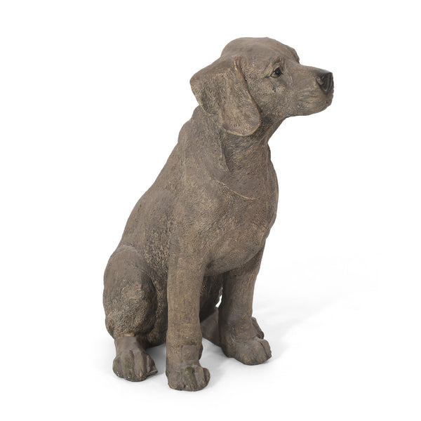 Gdf Studio Hayesville Outdoor Dog Garden Statue Dark Brown