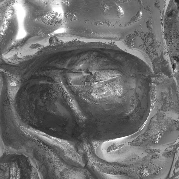 Gdf Studio Headly Handmade Aluminum Skull Wall Decor Antique Silver