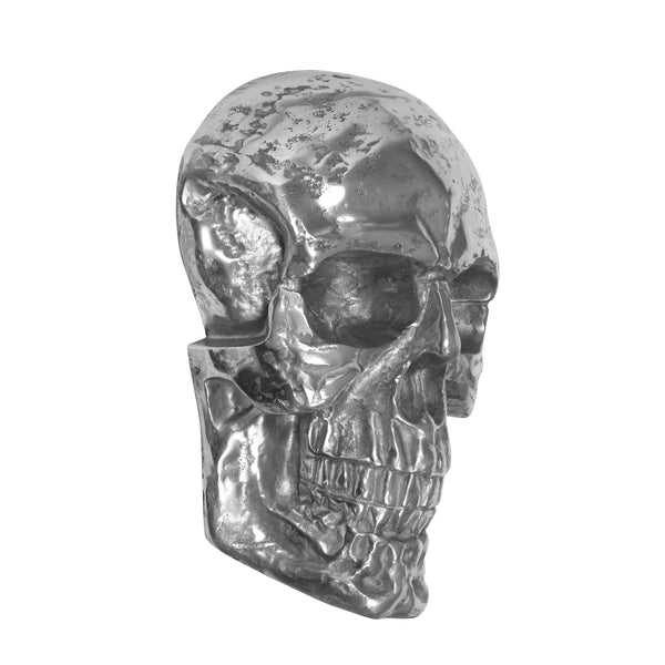 gdf studio Headly Handmade Aluminum Skull Wall Decor Antique Silver