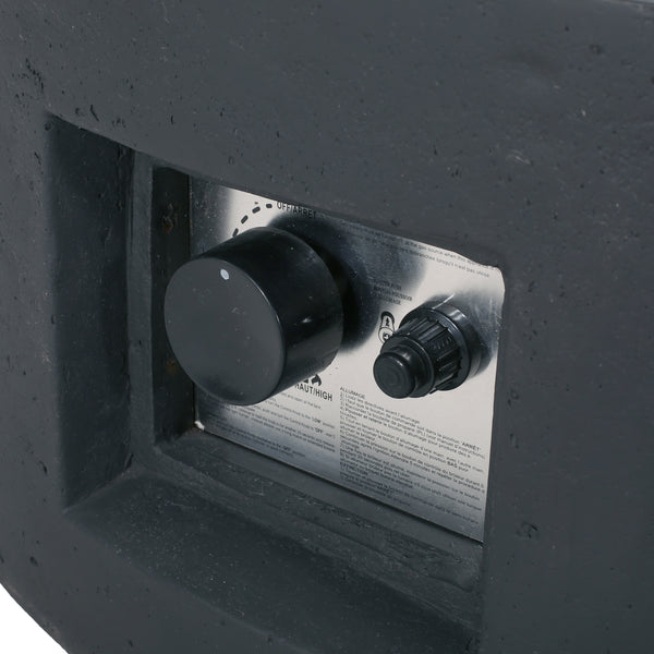 Gdf Studio Hearth Outdoor 50 000 BTU Lightweight Concrete Circular Fire Pit (No Tank Holder)