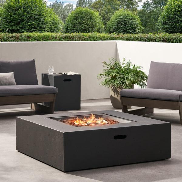 Gdf Studio Hearth Square 50K BTU Outdoor Propane Fire Pit Table