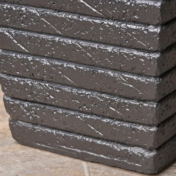 Gdf Studio Hedy Garden Urn Planter Square Tapered Riveted Lightweight Concrete