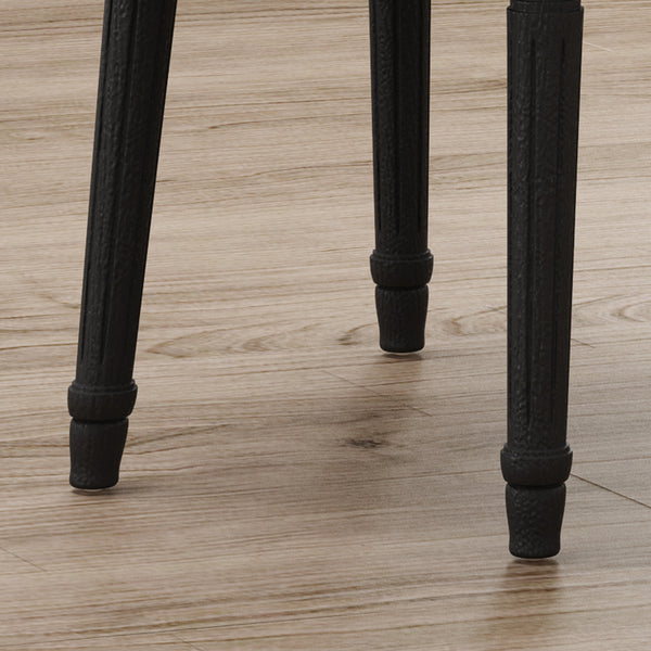 Gdf Studio Hero Traditional Fabric Upholstered Dining Chairs With Wood Frame (Set Of 2)