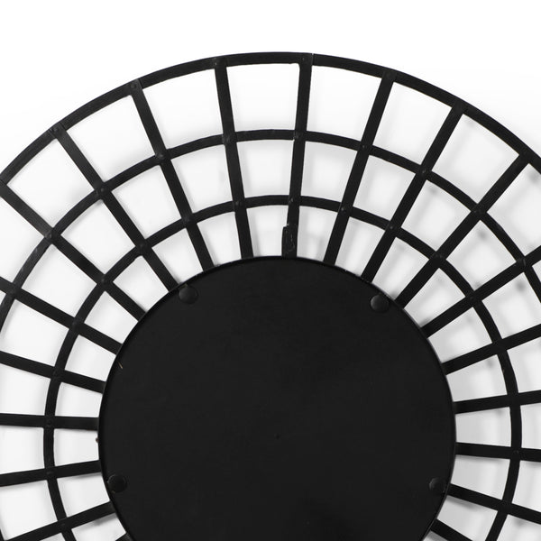 Gdf Studio Hiram Handcrafted Modern Round Wall Mirror