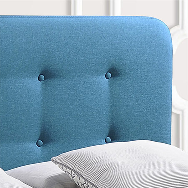 Gdf Studio Hirver Modern Glam Button-Tufted Queen Velvet Bed Frame With Splayed Legs