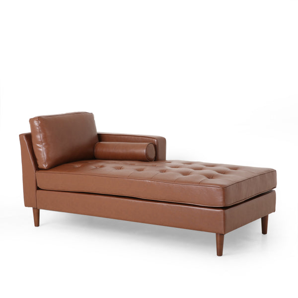 Gdf Studio Hixon Contemporary Tufted Upholstered Chaise Lounge