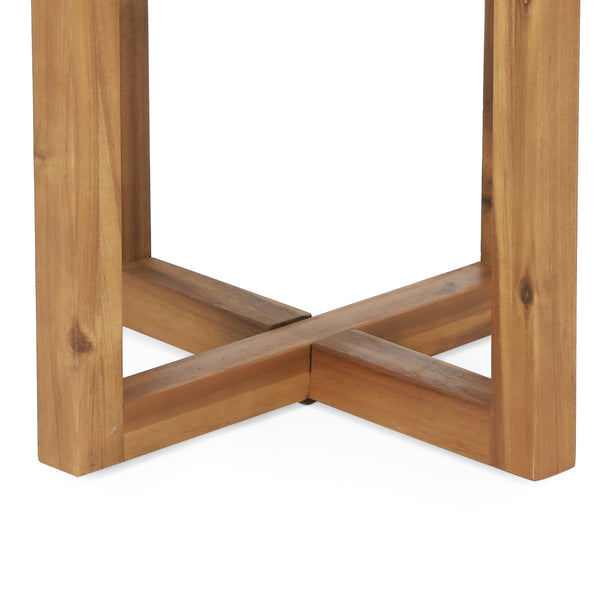 Gdf Studio Hobbs Outdoor Acacia Wood Square Side Table Teak