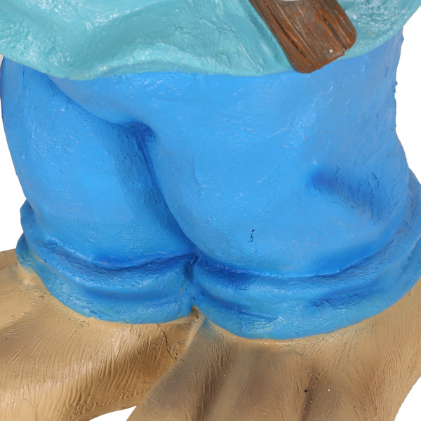 Gdf Studio Hogeland Outdoor Decorative Rabbit Planter Blue And Brown