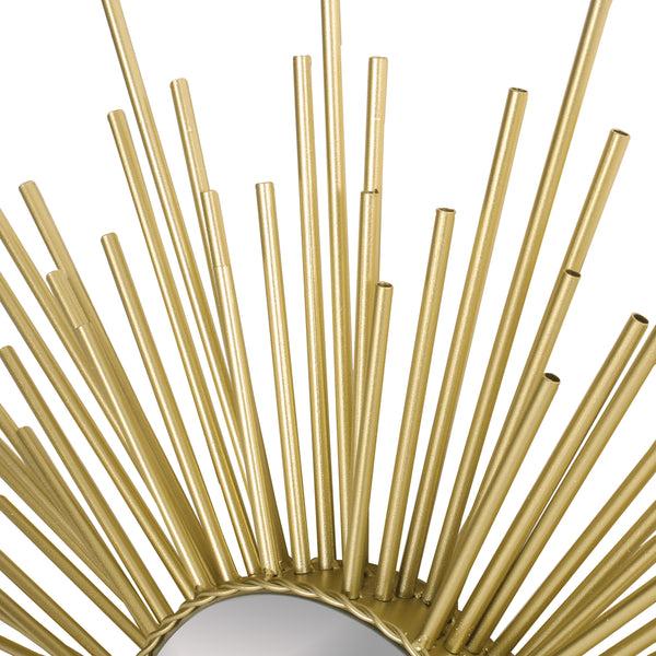 Gdf Studio Holasek Modern Glam Sunburst Wall Mirror Gold