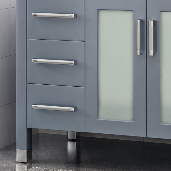 Gdf Studio Holdame Contemporary 48" Wood Single Sink Bathroom Vanity With Marble Counter Top With Carrara White Marble