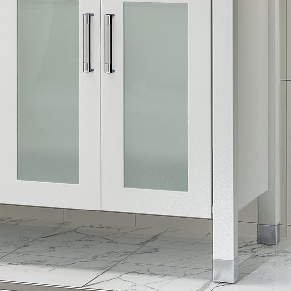 Gdf Studio Holdame Contemporary 72" Wood Double Sink Bathroom Vanity With Marble Counter Top With Carrara White Marble