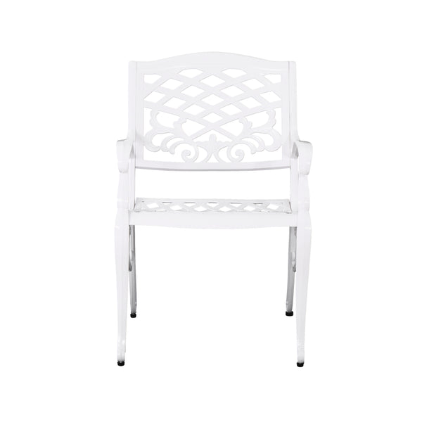 Gdf Studio Honolulu Traditional Outdoor Aluminum 7 Piece Dining Set