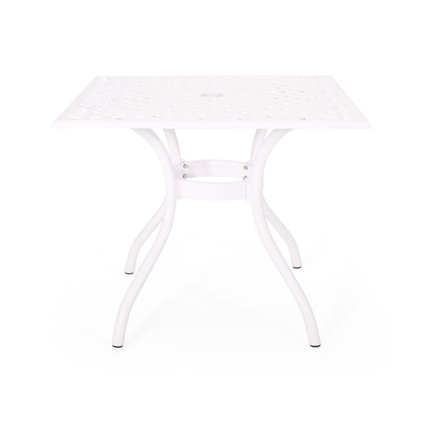 gdf studio Honolulu Traditional Outdoor Aluminum Square Dining Table