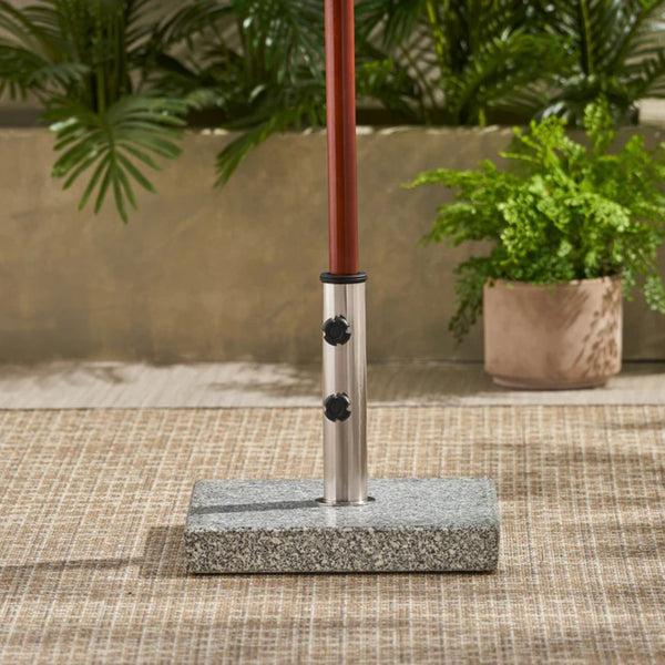 Gdf Studio Howard 55-pound Square Grey Granite Umbrella Base
