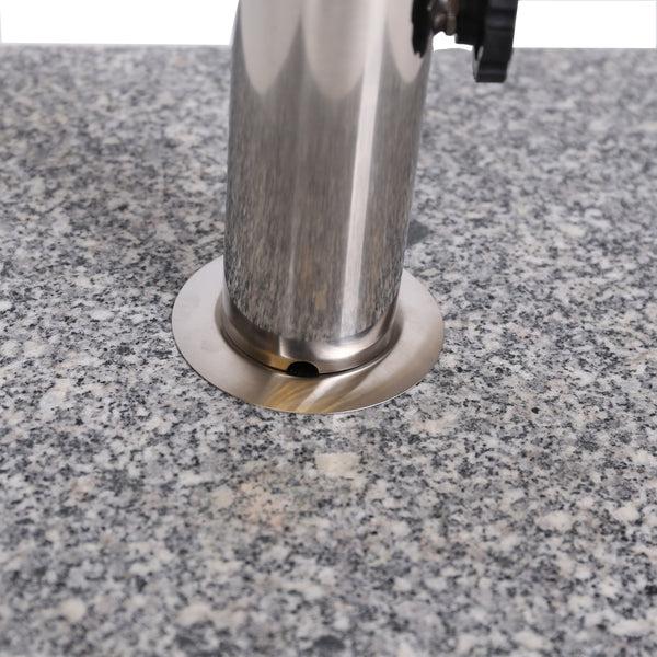 Gdf Studio Howard 55-pound Square Grey Granite Umbrella Base