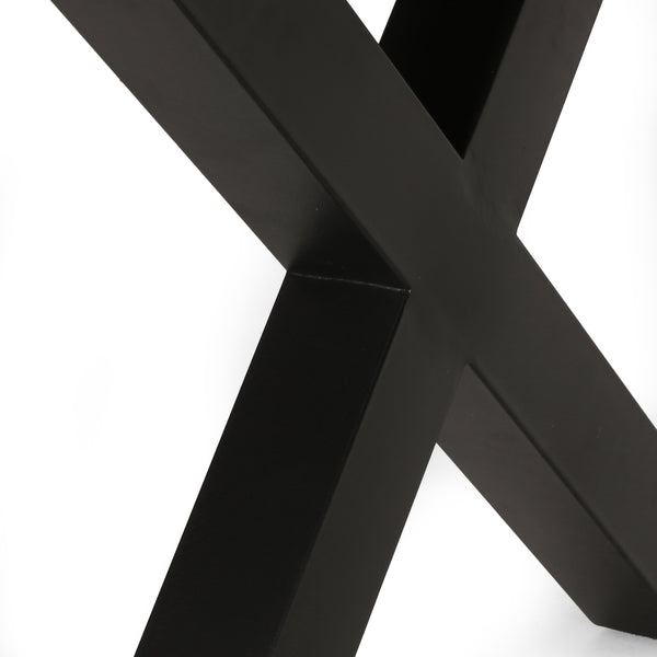 Gdf Studio Hyrum Outdoor 40 000 BTU Fire Pit Dining Table With Tank Holder Textured Brown Walnut Black And Dark Gray