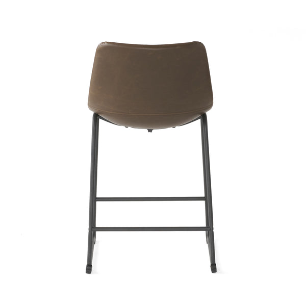 Gdf Studio Idash Vintage Style Brown 24-Inch Counter Stool (Set Of 2)