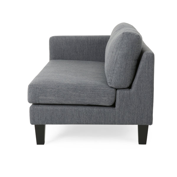 Gdf Studio Ilaan Contemporary 4 Seater Fabric Sofa With Accent Pillows