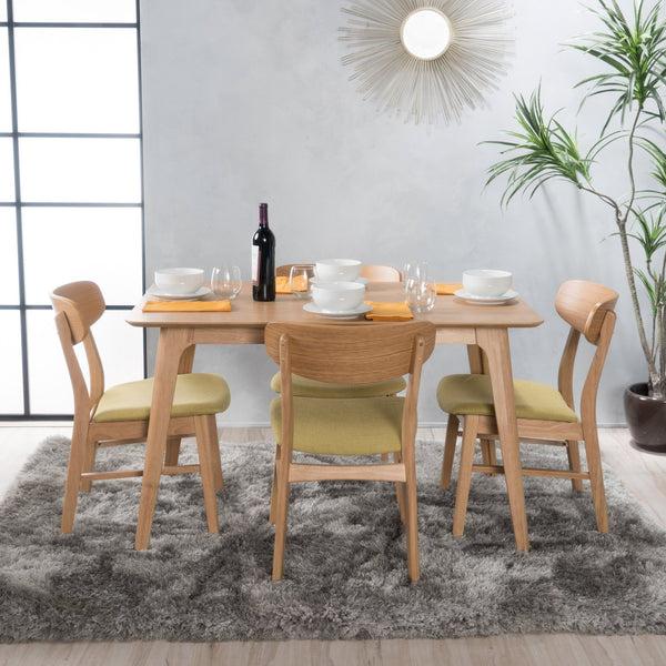 Gdf Studio Iriat Mid-Century Modern 5 Piece Dining Set
