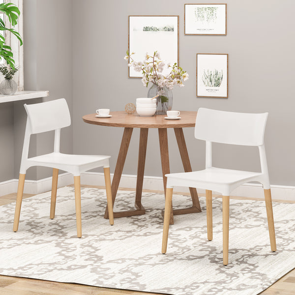 Gdf Studio Isabel Modern Dining Chair With Beech Wood Legs (Set Of 2)