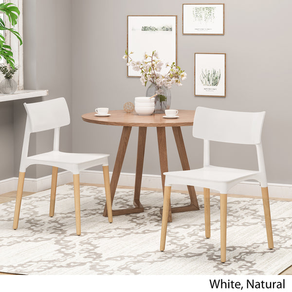 Gdf Studio Isabel Modern Dining Chair With Beech Wood Legs (Set Of 2)
