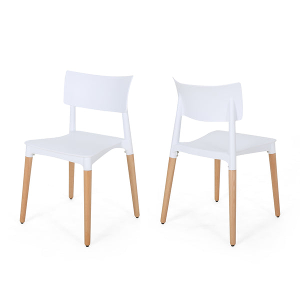 gdf studio Isabel Modern Dining Chair with Beech Wood Legs (Set of 2)