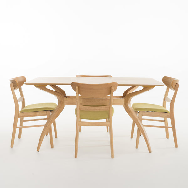 gdf studio Isador Mid-Century Modern 5 Piece Dining Set