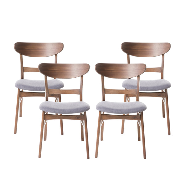 Gdf Studio Isador Mid-Century Modern Dining Chairs (Set Of 4)
